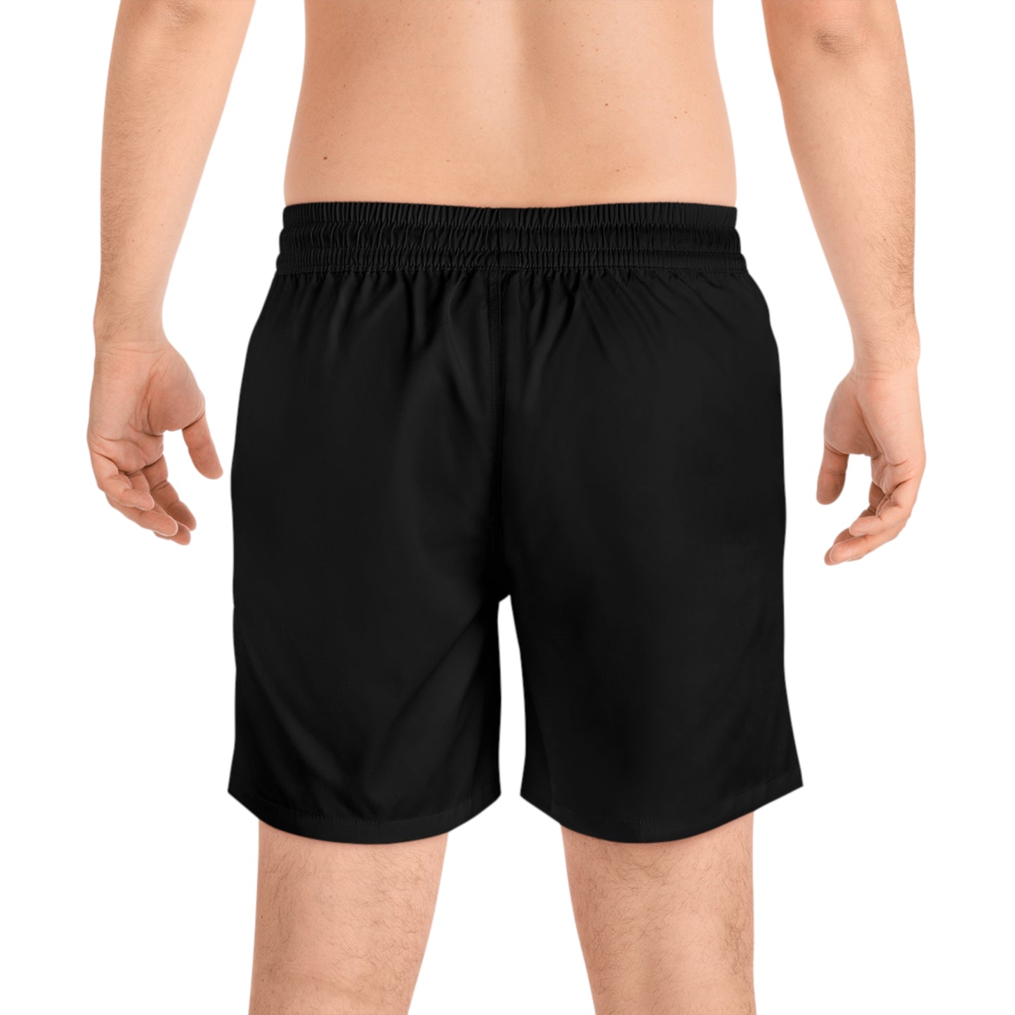 Lobos Wolf Snowflake Swim Shorts — Men's Mid-Length Beach Trunks