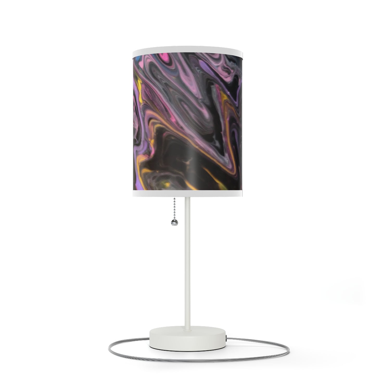 glazed pink Lamp on a Stand, US|CA plug